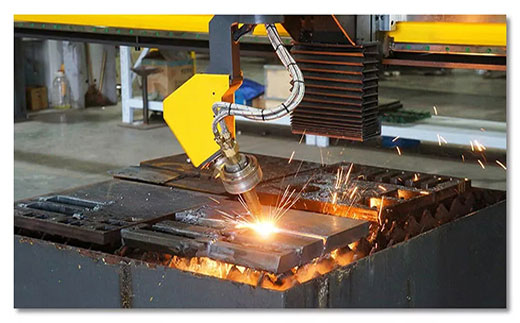 上海米乐m6易游10米超长跨距无限回转数控坡口切割机调试